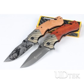 Browning X88 rosewood fast opening folding knife UD407662